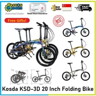 SG Seller 20inch KOSDA DKSD-3D Electroplating Foldie 8/9/10 Speed Bike Bicycle Kosda Master/Dolphin velocity