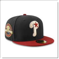 [ANGEL NEW ERA] ERA MLB Philadelphia 20TH Classic Black Wine Red Street Wear 59FIFTY