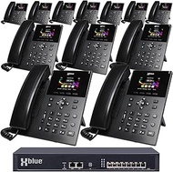 XBLUE QB2 System Bundle with 12 IP5g IP Phones Including Auto Attendant, Voicemail, Cell &amp; Remote Phone Extensions &amp; Call Recording