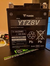 Yuasa motorcycle battery YTZ8V (4 months old)
