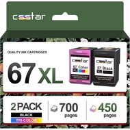67XL 67 Ink Cartridges Compatible for Hp Deskjet 2755e/2700/2855e/2800e/4155e; Hp Envy 6055e/6000 (1