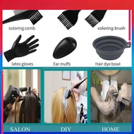 （NEW） Hair Dye Brush And Bowl Set Ear Caps Dye Mixer Hair Tint Dying Coloring Applicator Dye Tool Ha