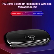 Home Microphone Intelligent Noise Reduction Live Streaming Karaoke Bluetooth-compatible Wireless Microphone Kit Home Supplies