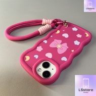 NCpatternColor Casing 3D Wave Strap Casing For Samsung Galaxy M35 S25 S24 S23 Plus S22 Ultra S21 S20