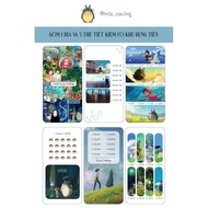 Ghibli savings cards - set of 6 cards - 6 million