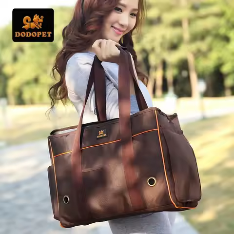 DODOPET Pet Out Bag Cat Bag Dog Portable Bag Breathable Handbag Shoulder Backpack Box Pet Bag Dog Ba