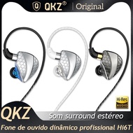 QKZ-Hi6T HiFi Headphones, Dynamic Driver, Stereo Surround Music IEM Headphones, Hi-Res with Micropho