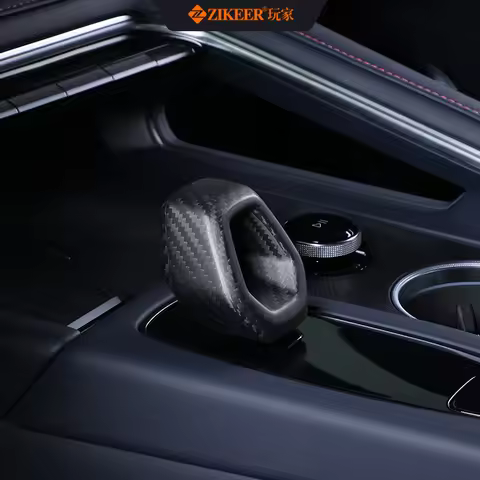 Suitable for replacement installation of the dry carbon hollowed-out gear lever of ZEEKR 001 models 