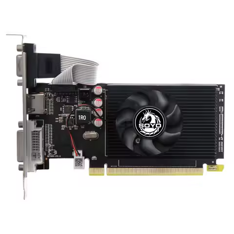 SOYO AMD Radeon R5 230 2G Graphics Cards GDDR3 Memory 64bit HDMI-compatible VGA DVI GPU Video Card f