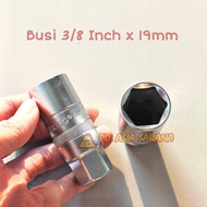 MATA Spark Plug Socket Bit 3/ 8" Inch x 14mm 19mm 21mm TEKRO Spark Plug Socket Key