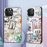 Popular Travel Aircraft 03 Glass Phone Case For IPhone 16 15 14 13 12 11 Pro XR XS Max Plus Mini X X