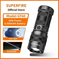 SUPERFIRE GT60 36W ultrabright 1680 lumens LED+soft flashlight xhp90 outdoor USB
