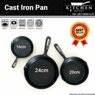 Cast Iron Fry Pan Mini Round Cast Iron Skillet Egg Pan 20Cm