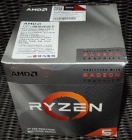 AMD Ryzen 5  3400G 4C8T CPU 桌上型電腦處理器 AM4