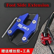 For HONDA CB190X CB190R CB190SS CBF190R CBF190X Motorcycle Kickstand Foot Side Stand Extension Pad Support Plate Support Foot pad Extra Pedal