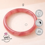 Zupazupazuu I Bangle Peach Agate 8MM - Bangle - Bangle Bracelet - Increase Balance Original Crystal 