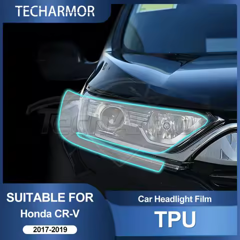 TPU Car Headlight Protective Film For Honda CRV 2017 2018 2019 Transport & Smoke Anti-Scratch Auto E