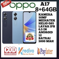 Oppo A17 ram 8+64 GB (ram 4+4 GB) oppo original garansi resmi 1 tahun (exclusive)