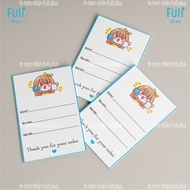 Combo of 100 Thank You stickers, Order code stickers