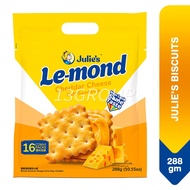Julie’s Le-mond Sandwich Biscuits Cheddar Cheese Puff Butter Crackers, 288g