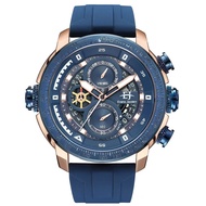 Evand Jayden EJ-9466 - Jam Tangan Pria Cronograp Tangal Aktif Strap Karet Tahan Air Original