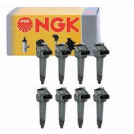 8 pc NGK Ignition Coils compatible with Toyota Tundra 4.6L 5.7L V8 2007-2019