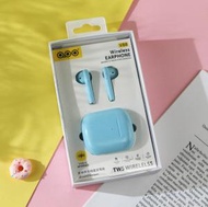 Others - 無線藍牙耳機馬卡龍色少女學生盒裝TWS無線藍牙運動耳機（藍色）