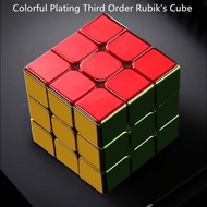Sengso Shengshou Rubik Cube Electroplated Metallic Gold Color 3x3  4x4 M Magnetic Metal  Color Plati