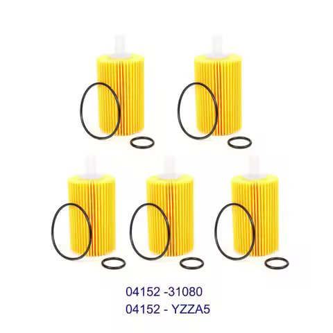 5PCS Oil Filter 04152-31080 04152-YZZA5 for LEXUS GS GX IS LS RCTOYOTA AURIS AVENSIS COROLLA FJ CRUI