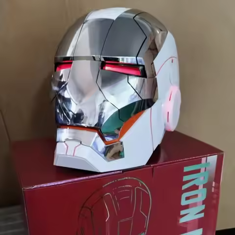 Transformers Iron Man Helmet Newly Upgraded Iron Man Helmet Mk5 Mk50 Mk17 Wearable Voice Controlled 