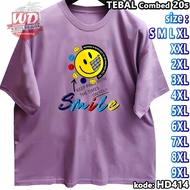 SMILE T-SHIRT XS SML XL 2XL 3XL 4XL 5XL 6XL 7XL 8XL 9XL T-SHIRT JUMBO SIZEBIG HD414