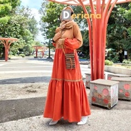 Gamis terbaru Warna Terakota Sheika Dress By Deriana Project