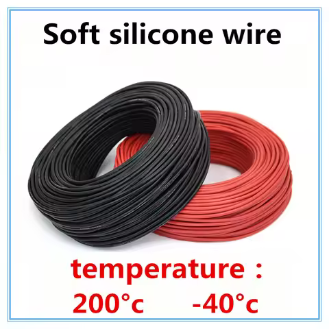 free shipping Silicone cable red black wire Car Battery Automotive wiring Electrical wires 10awg 8aw