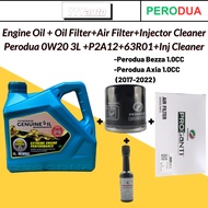 Perodua 0w20 - 3Litre Fully Synthetic Engine Oil NEW PACKAGING SET