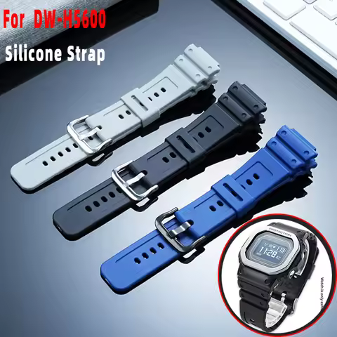 DW-H5600 Rubber Silicone Watch Band stainless steel Case For Casio G-Shock 3516 DW-H5600MB Convex en