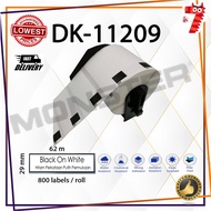 (READY STOCK) Label Film Tape DK11209 QL550/QL570/QL700/QL720/QL800/QL820NWB/11209/DK-11209/DK 11209