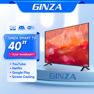 GINZA 40 Inches Smart TV  Full HD Android TV LED TV Flat Screen TV