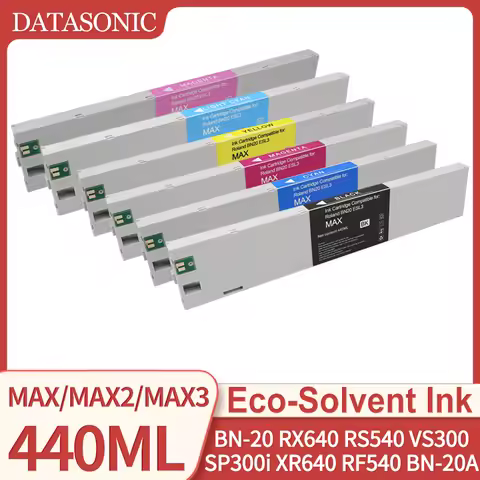 440ML ECO-SOL MAX MAX2 MAX3 Eco-solvent ink Cartridge Compatible for Roland BN-20 SP300 VS-300i RS54