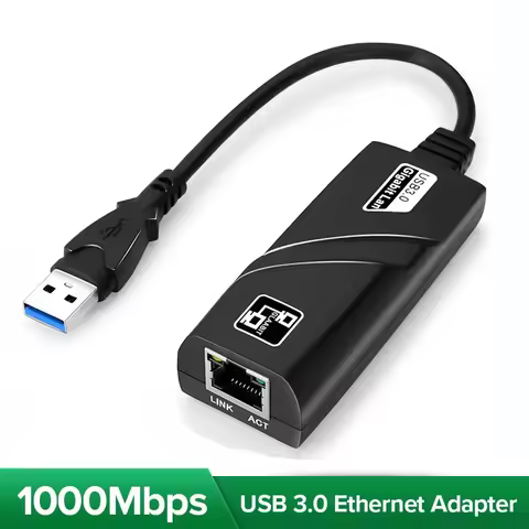 1000Mbps USB3.0 To Rj45 Network Card Lan Ethernet Adapter 10/100/1000Mbps Network Card for PC Macboo