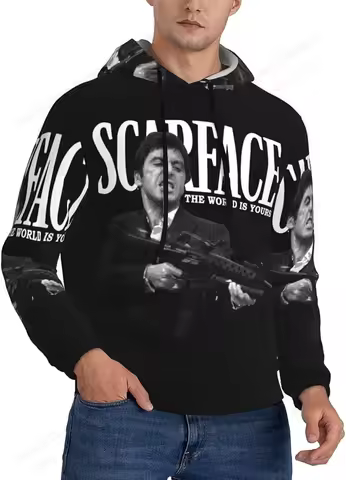 Vintage Movie Scarface 3d Print Hoodie Men Women Fashion Tony Hoodie Sweatshirt Autumn Winter Clothe
