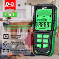 2026 RD637 Handheld Electromagnetic Radiation Detector Electric/Magnetic Fields Radio Frequency 3-in