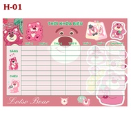 Lotso Bear Timetable-Strawberry Bear-Lotso Bear-Lotso Bear (13 different designs)