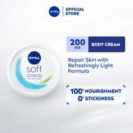 NIVEA Body Refreshingly Soft Moisturizing Cream 200 ml / Skin Care / Moisturizer / Hand Cream / Heel
