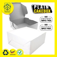 White Cake Box 100pcs or 50pcs  / pack 4,6,7,8,9,10.5,11,12,13,14 inch Square Box