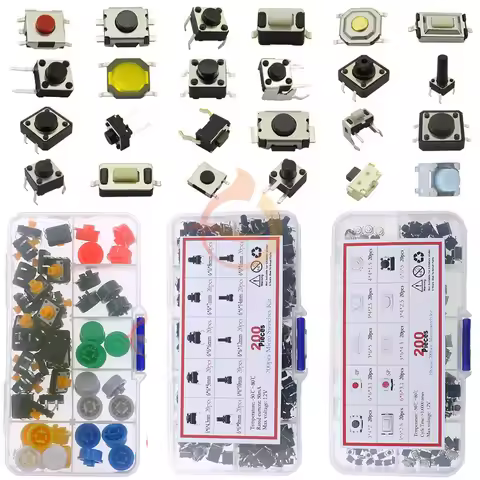 Mini Momentary Tactile Push Button Switch Car Remote Control Touch Keys Button ON/OFF DIP SMD DIY Mi