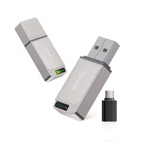 Metal CarPlay Adapter, Upgrade 2in1 Wireless CarPlay & Android Auto Adapter, Plug & Play, WLAN Dual-