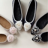 Tutu Toe - Elle Tweed Pointy Toe Ballet Flats