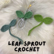 🌱 Leaf Sprout Crochet | multi purpose tie | handmade