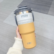 ส่งจากกรุงเทพ TYESO แก้วเก็บอุณหภูมิร้อน/เย็น มีหูหิ้วรุ่นฝา 600ml/20oz 750ml/25oz 900ml/30oz 1050ml