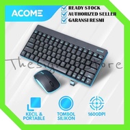 ACOME KEYBOARD & MOUSE WIRELESS PORTABLE 1600DPI SILIKON AKM2000 - FLYHIGH STORE